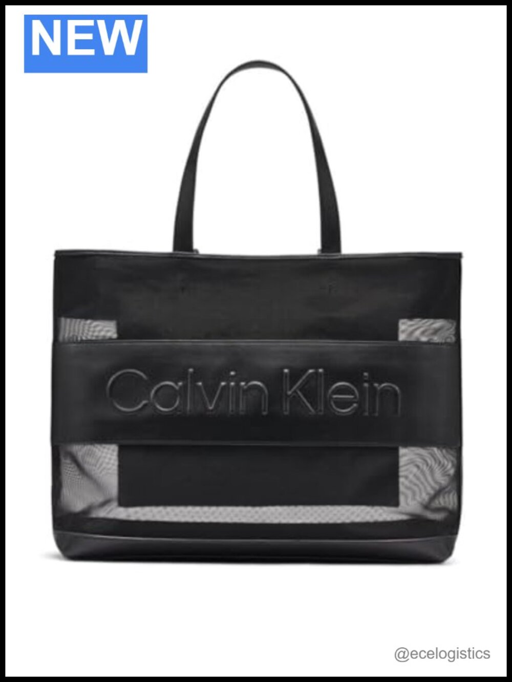 Nylon Mesh Shoulder Tote Bag with Removable Pouch and Multiple Pockets